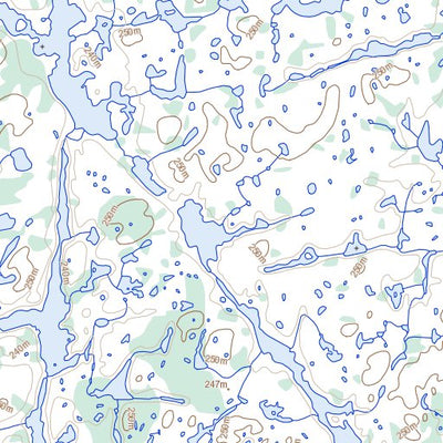 Natural Resources Canada Lac Clovis, QC (024M03 Toporama) digital map