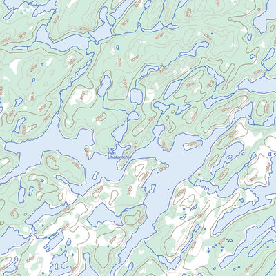 Natural Resources Canada Lac Coacoachou (012K08 Toporama) digital map
