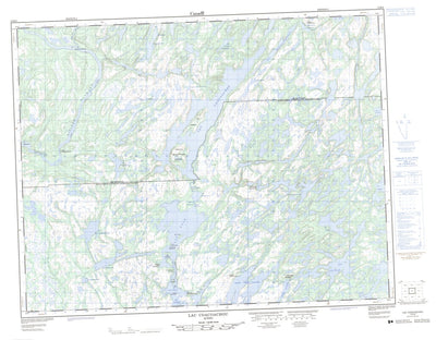 Natural Resources Canada Lac Coacoachou, QC (012K08 CanMatrix) digital map