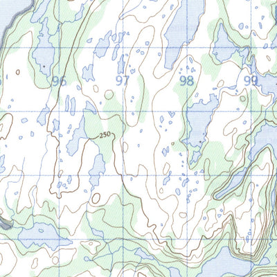 Natural Resources Canada Lac Coacoachou, QC (012K08 CanMatrix) digital map