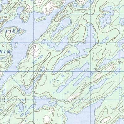 Natural Resources Canada Lac Coacoachou, QC (012K08 CanMatrix) digital map