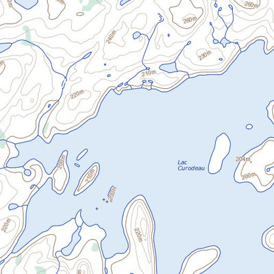 Natural Resources Canada Lac Curodeau, QC (034P13 Toporama) digital map