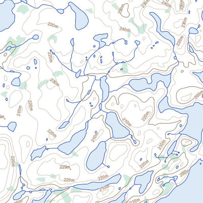 Natural Resources Canada Lac Curodeau, QC (034P13 Toporama) digital map