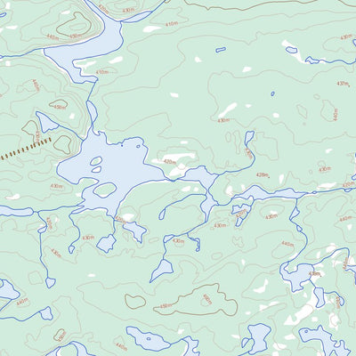 Natural Resources Canada Lac Danglade (033I12 Toporama) digital map