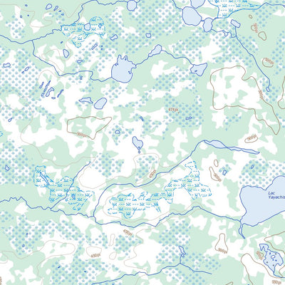 Natural Resources Canada Lac De L'Astrée, QC (033E08 Toporama) digital map