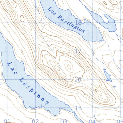 Natural Resources Canada Lac De La Frontière West, NL (023O03_W CanMatrix) digital map
