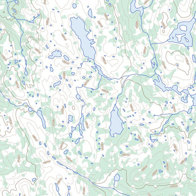 Natural Resources Canada Lac De La Hutte Sauvage, QC (024A07 Toporama) digital map
