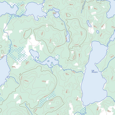 Natural Resources Canada Lac De La Ligne, QC (032F01 Toporama) digital map