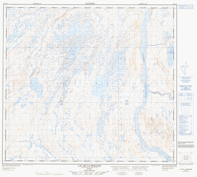 Natural Resources Canada Lac De La Moraine, QC (024C14 CanMatrix) digital map