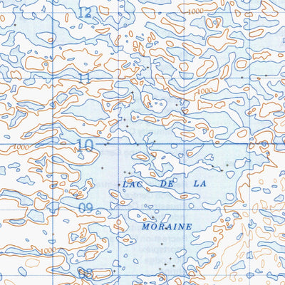Natural Resources Canada Lac De La Moraine, QC (024C14 CanMatrix) digital map
