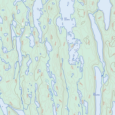 Natural Resources Canada Lac De La Robe Noire (012L10 Toporama) digital map