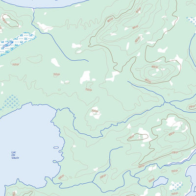 Natural Resources Canada Lac De Vaulx, QC (033F08 Toporama) digital map