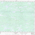 Natural Resources Canada Lac De Villaret, QC (033F01 CanMatrix) digital map