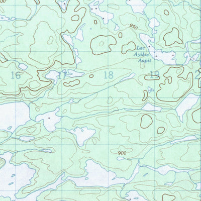 Natural Resources Canada Lac De Villaret, QC (033F01 CanMatrix) digital map