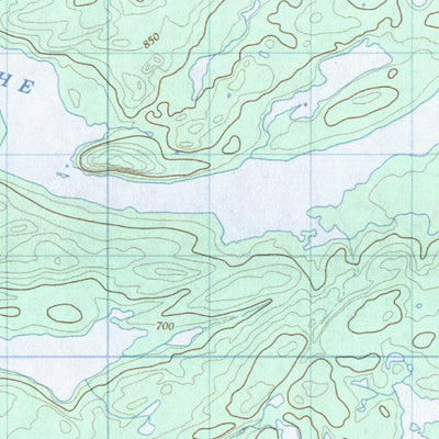 Natural Resources Canada Lac De Villaret, QC (033F01 CanMatrix) digital map