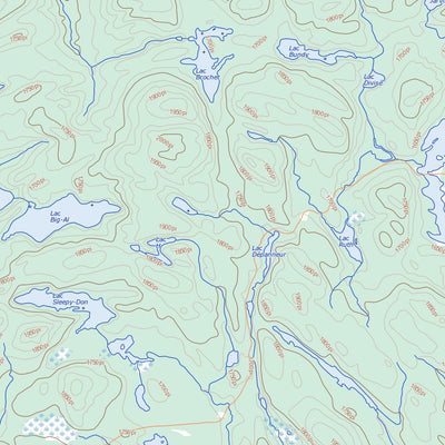Natural Resources Canada Lac Decelles, QC (032B01 Toporama) digital map