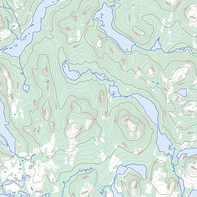 Natural Resources Canada Lac Delmothe, QC (023F03 Toporama) digital map