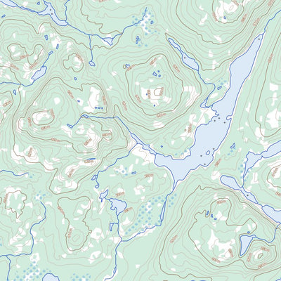 Natural Resources Canada Lac Delornieu, QC (023K08 Toporama) digital map