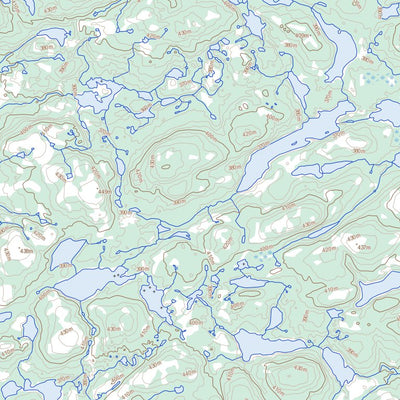 Natural Resources Canada Lac Demitte, QC (034A02 Toporama) digital map