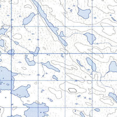 Natural Resources Canada Lac Denys West, QC (033K15_W CanMatrix) digital map