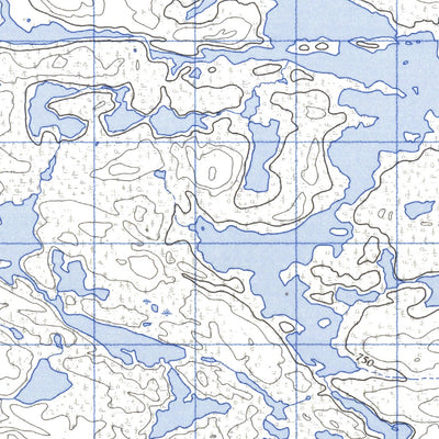 Natural Resources Canada Lac Denys West, QC (033K15_W CanMatrix) digital map