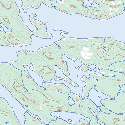 Natural Resources Canada Lac Derme, QC (033O11 Toporama) digital map