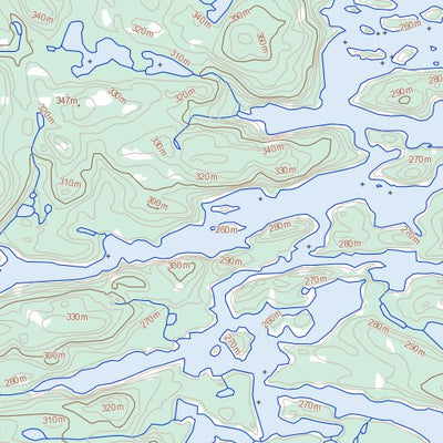 Natural Resources Canada Lac Derme, QC (033O11 Toporama) digital map