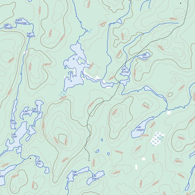 Natural Resources Canada Lac Des Augustines, QC (031O12 Toporama) digital map