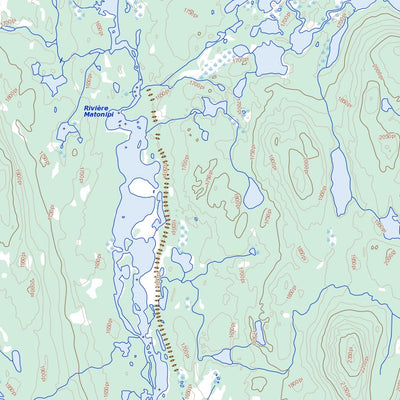 Natural Resources Canada Lac Des Îles Brûlées, QC (022N12 Toporama) digital map