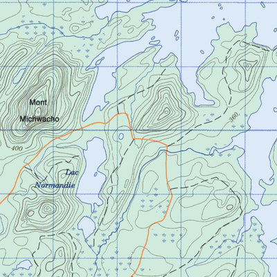 Natural Resources Canada Lac Des Orignaux, QC (032G14 CanMatrix) digital map