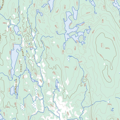 Natural Resources Canada Lac Des Sept Milles, QC (022M02 Toporama) digital map