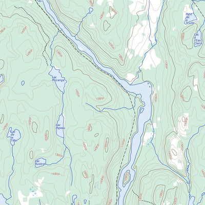 Natural Resources Canada Lac Desautels (032H06 Toporama) digital map