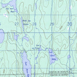 Natural Resources Canada Lac Desautels, QC (032H06 CanMatrix) digital map