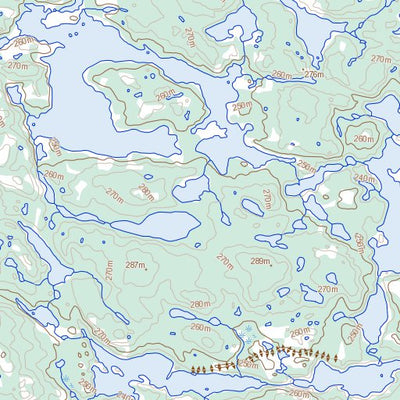 Natural Resources Canada Lac Descareaux, QC (034G15 Toporama) digital map