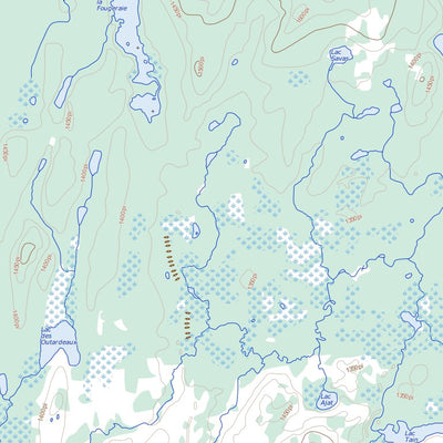 Natural Resources Canada Lac Dobleau, QC (032H12 Toporama) digital map