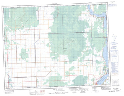 Natural Resources Canada Lac Du Bonnet, MB (062I08 CanMatrix) digital map
