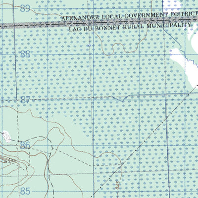 Natural Resources Canada Lac Du Bonnet, MB (062I08 CanMatrix) digital map