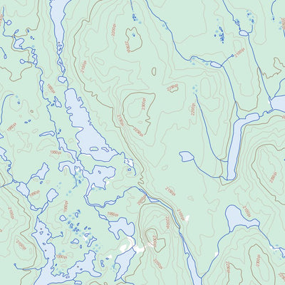 Natural Resources Canada Lac Du Brochet, QC (022O09 Toporama) digital map