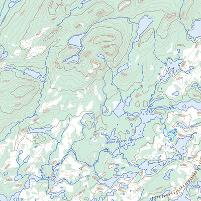 Natural Resources Canada Lac Du Cran Cassé, QC (022M15 Toporama) digital map