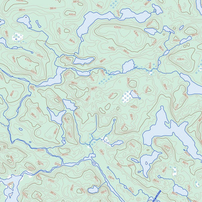 Natural Resources Canada Lac Du Gas, QC (012N01 Toporama) digital map