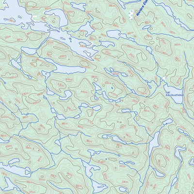 Natural Resources Canada Lac Du Gas, QC (012N01 Toporama) digital map