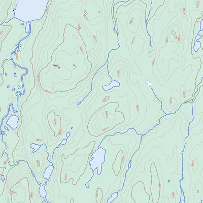 Natural Resources Canada Lac Du Raccourci, QC (022L08 Toporama) digital map