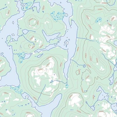 Natural Resources Canada Lac Du Sable, NL (023J05 Toporama) digital map