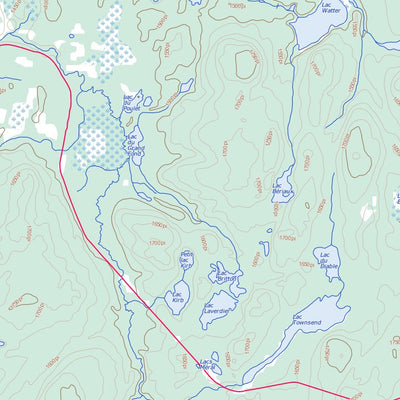 Natural Resources Canada Lac Dubois, QC (032B16 Toporama) digital map