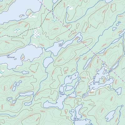 Natural Resources Canada Lac Dubois, QC (032B16 Toporama) digital map