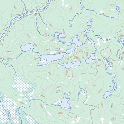 Natural Resources Canada Lac Dullos, QC (033B13 Toporama) digital map