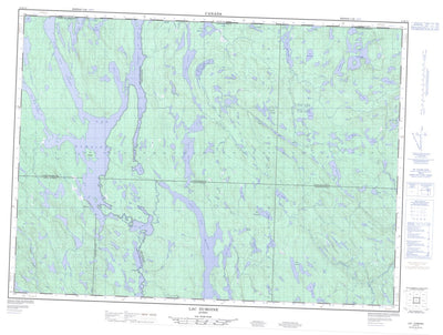 Natural Resources Canada Lac Dumoine, QC (031K13 CanMatrix) digital map