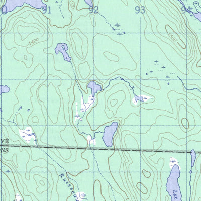 Natural Resources Canada Lac Dumoine, QC (031K13 CanMatrix) digital map