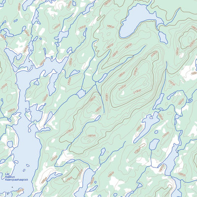 Natural Resources Canada Lac Emmanuel, QC (033A16 Toporama) digital map