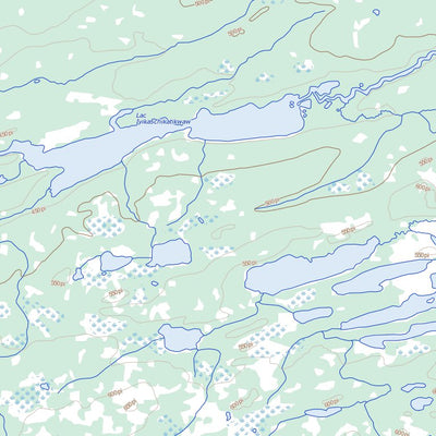 Natural Resources Canada Lac Esprit (033F05 Toporama) digital map